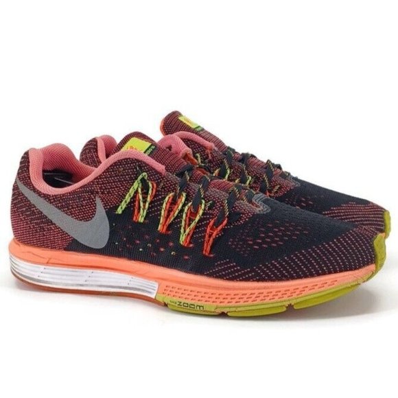 Nike Shoes - NIKE Sz 8.5 Air Zoom Vomero 10 Orange Running Shoes Sneaker Jog Lace-up Neon Bri